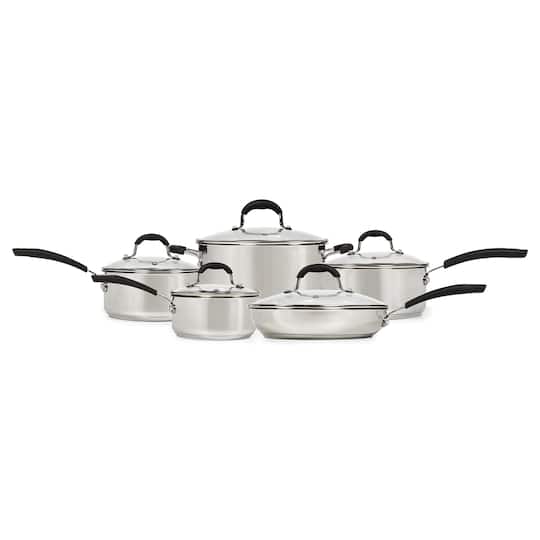 10-Piece Stainless Steel Cookware Set